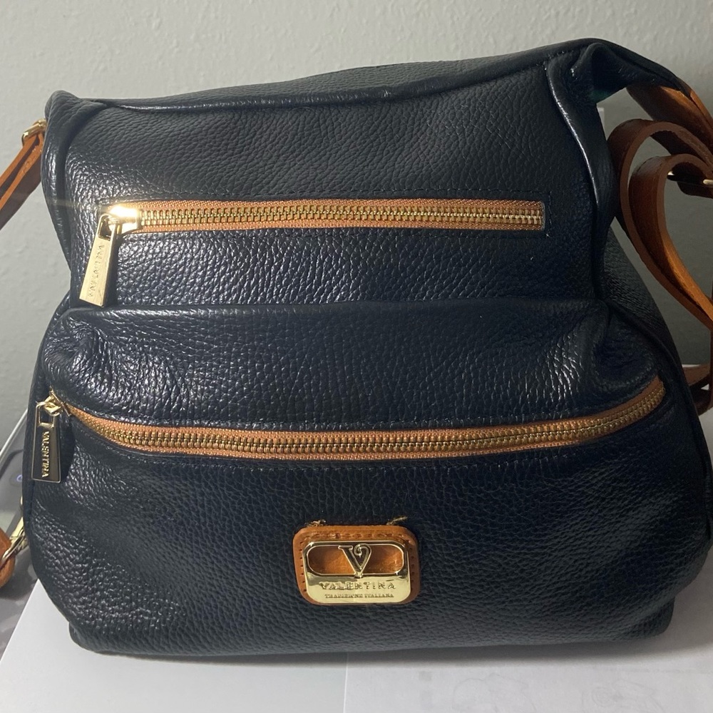 Valentina leather convertible backpack bag